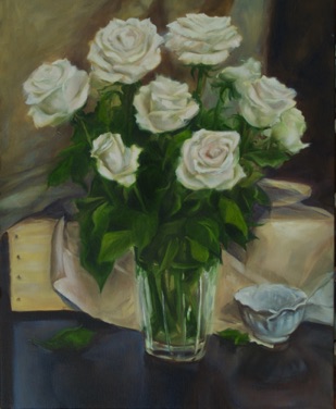 White Roses
oil on canvas
20” x 16”